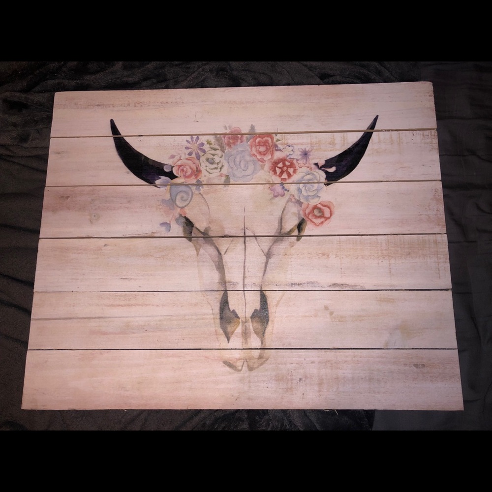 Wooden bull picture